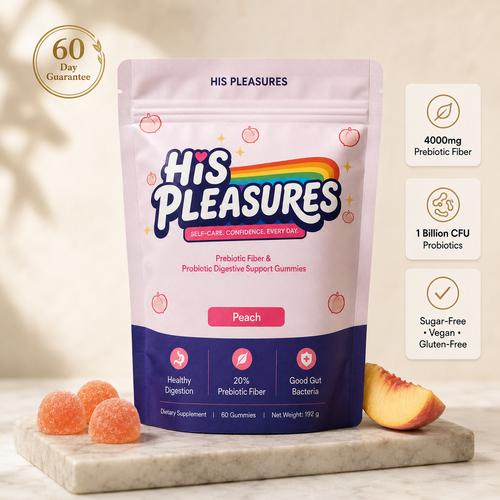 His Pleasures™ Sugar-Free Pre+Probiotic Fiber Gummies